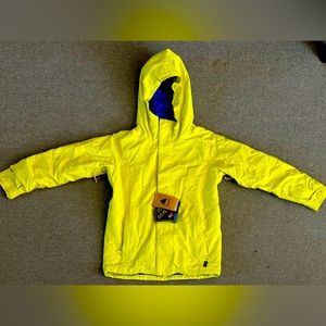 Burton Winter Jacket, color lemon size L for kids but it works for adult XS